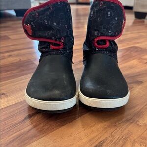 CROCS Kids Black and Red Mickey Mouse Boots